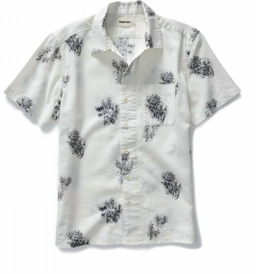 NEW TAYLOR STITCH men's hawthorne shirt in cactus sketch